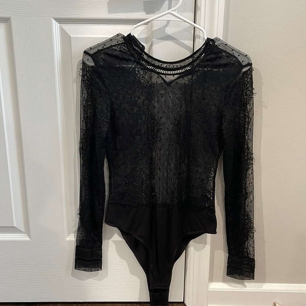 Bardot Mesh Bodysuit